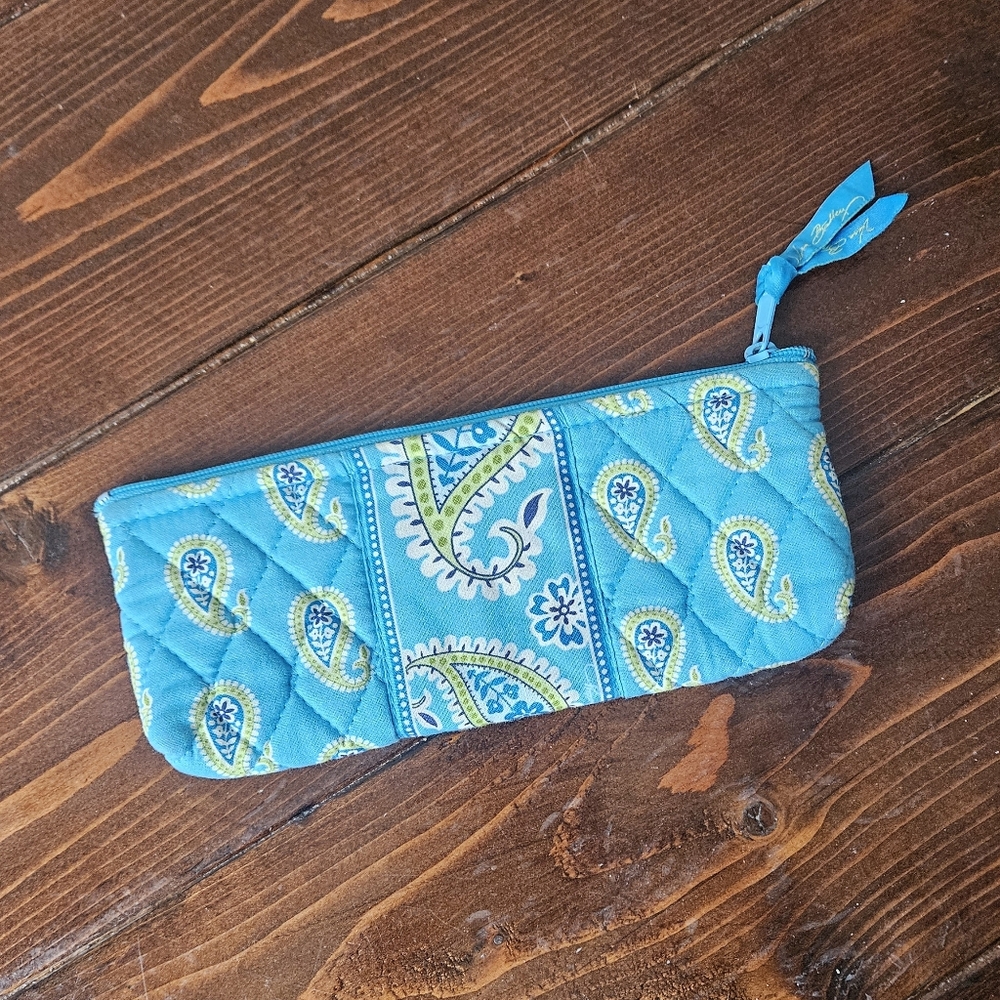 Vera Bradley Bermuda Blue Pencil Case
